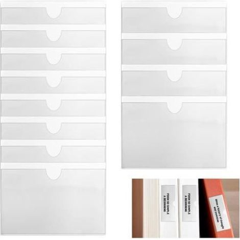 12 pièces pochettes porte-cartes autocollantes transparentes, support vignette handicap, pour VTC et mobilité inclusive (1/4)