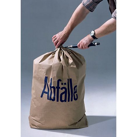 Saco de residuos de papel W700xL950mm 2 capas con pliegue inferior cruzado 50 piezas / caja