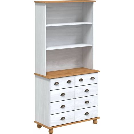 Maison Exclusive - Hutch con cajón ASKIM 91 x 40 x 184 cm Madera (1/5)