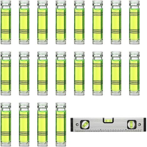 50 mini-règles horizontales, petits niveaux à bulle, instruments de mesure de haute précision-3.95X0.95X0.95cm-Light Green