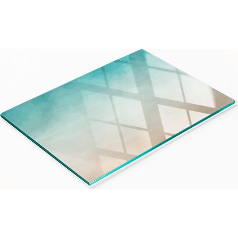 Planche décorative multifonctionnelle en verre pour cuisine, style abstrait, 80 x 52 cm (1/5)