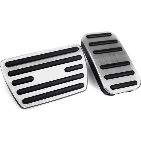 Rutschfeste Abdeckungen für Gas- und Bremspedal für Honda Civic, Accord, CRV, Odyssey und Pilot, silberfarben. (1/5)