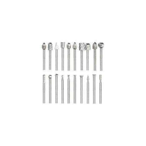 20PCS HSS Coupe Rotative Bavure Fraises Rotatives Fraisage Burr Cutter Outils Bois Pierre Métal Sculpture