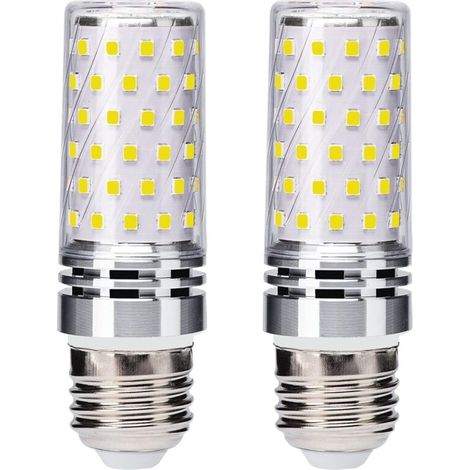 Lot de 2 ampoules LED E27 type maïs, 12 W, équivalent à une ampoule halogène de 100 W.-AquaForge (1/5)