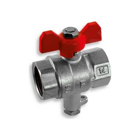 Novaservis Matériel de plomberie - Robinet à boisseau sphérique EKO pour connexion de capteur - papillon 1/2". EK116/15