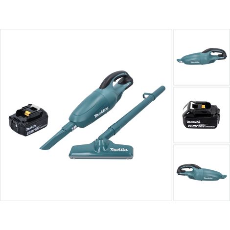 Makita DCL 180 M1 Akku Staubsauger 18 V Grün + 1x Akku 4,0 Ah - ohne Ladegerät