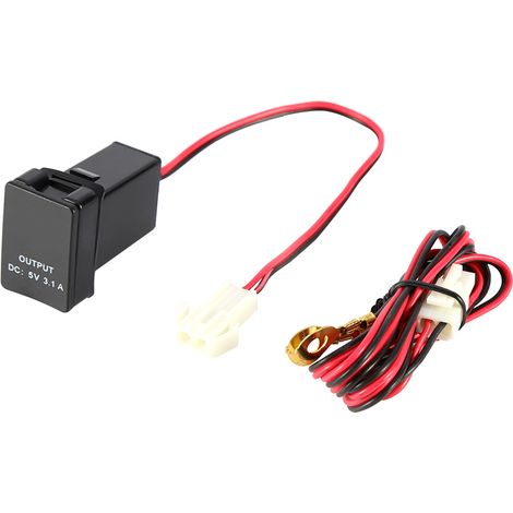 Prise chargeur USB double ports 5V 3.1A adaptateur DC 12V-24V pour voitures TOYOTA ZY (1/5)