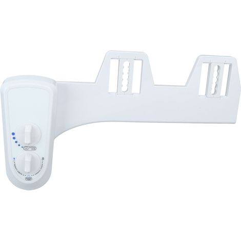 Bidet à fixer, double buse autonettoyante, pression d'eau réglable, eau froide, toilettes, pour hygiène féminine, 3/8 pouce (1/5)