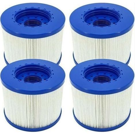 Filtre Spa a Visser, Cartouche Filtre à Vis pour Spa Gonflable Pas De Vis 60mm, Cartouche Filtre pour Spa, Compatible pour Cosy Spa, Clever Spa et de Plus 4 pièces (1/4)