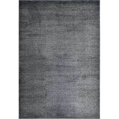 HOME DELUXE - Tappeto a pelo corto FOFI Colore: grigio scuro, dimensioni: 200 x 140 cm