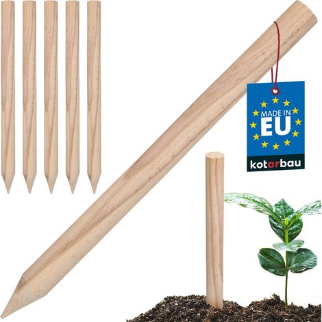 Tuteurs géodésiques en hêtre pour tomates et légumes – Lot de 5 – Longueur 40 cm – Résistants aux intempéries et durables