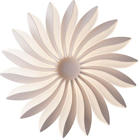 "Plafoniera LED SUNRISE in alluminio bianco 90W con dimmer 4000K (luce naturale) 62 cm." (1/3)