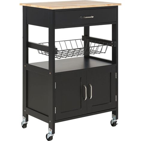 Kitchen Trolley LUGO Black