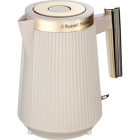 Bouilloire électrique [1,7L, 2400 W] Brontë (Gris pierre mat, bec verseur, indicateur niveau d'eau,enrouleur de câble,éclairage,ouverture automatique du couvercle,base 360°) 26751-70 (1/5)