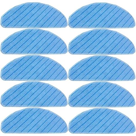 Lot de 10 chiffons de nettoyage lavables pour Ecovacs Deebot T9 Series T9 AIVI T9 PRO T9 MAX (1/4)