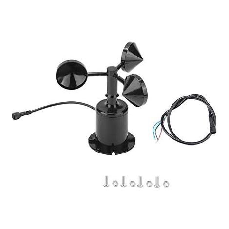 Wind speed sensor 0-70 m/s - Environmental signal output - Pulse type - Three cups - Wind speed sensor - 5-30 V DC anemometer (1/5)