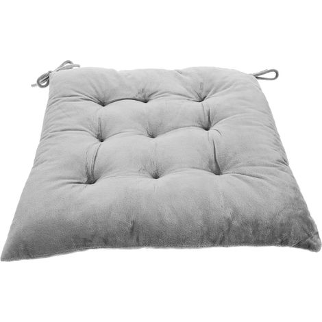 Coussin De Chaise avec Attaches Coussin De Chaise De Cuisine Antidérapant en Mousse À Mémoire De Forme Et Housse De Siège Arrière pour Salle À Manger Table De Cuisine Chaises De (1/5)