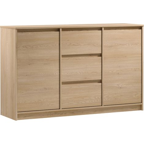 Buffet 2 ante 3 cassetti Beck marrone 86,7cm