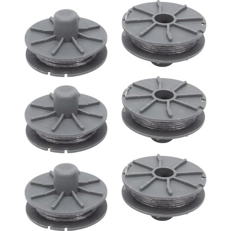 5307-20 Bobine de fil de rechange 6 Pièces pour  Coupe-bordure - Diamètre : 1,6 mm - 6,1 m - Pour type 9805, 9806, 9807, 9808, 9809, 9827, 8846,