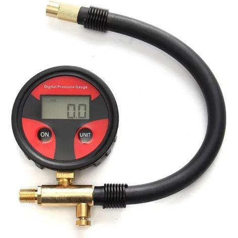 Pneu pour Testeur Pression Voiture 0-200 PSI Manomètre (1/5)