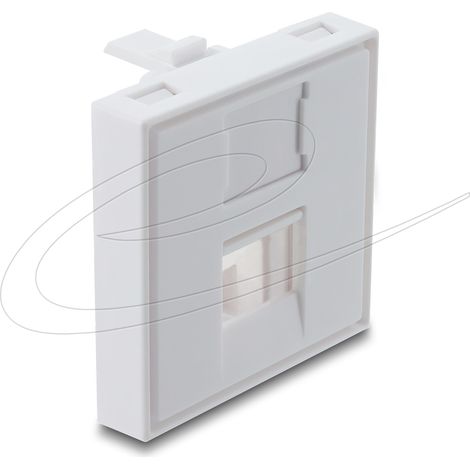 Delock Tapa de mÃ³dulo Easy 45 V para mÃ³dulo Keystone de 1 puerto con tapÃ³n antipolvo 45 x 45 mm blanca