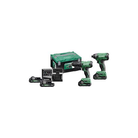 HIKOKI/HITACHI COMBOPACK KC18DA TRAPANO + AVVITAT IMP 18V