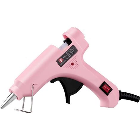 Pistolet à colle chaude, Mini pistolet à colle chaude 30 W Pistolet à colle haute température for bricolage, projets, réparations rapides à domicile, arts créatifs, avec 6 bâtons de colle ( Color : Pi (1/5)