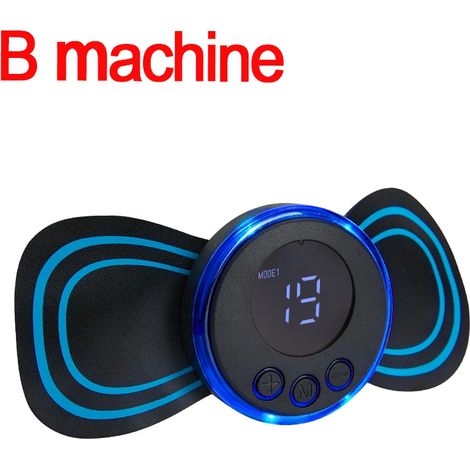 EMS-Nackenmassagegerät (Muskelstimulator) – Niederfrequentes elektrisches Impulspflaster – Entspannungs- und Schmerzlinderungsgerät  01295-AquaForge
