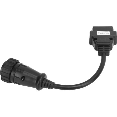 Câble OBD2 16 broches 240mm Connecteur OBDII Outil Diagnostic Auto pour Camion (1/5)