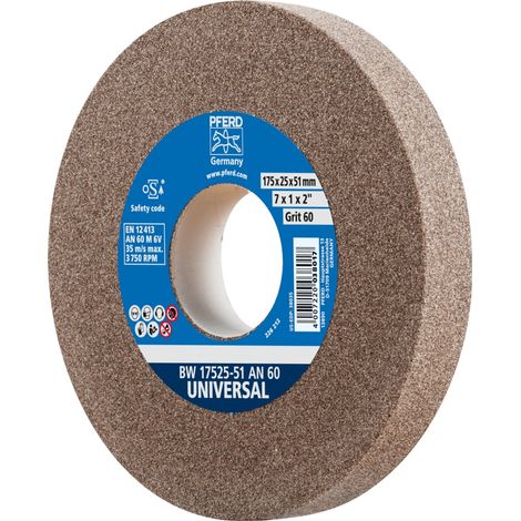 PFERD TOOLS Schleifbockscheibe Ø 175x25 mm Bohrung-Ø 51 mm A60 für universelle Schleifaufgaben (1/5)