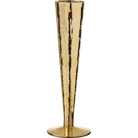 Bicchiere da Champagne Irregolare 7x7x23.5 cm Oro