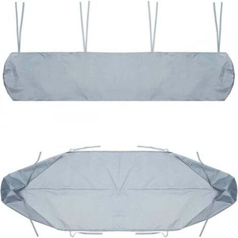 Gartenmarkisenabdeckung 3,5 m, 210D Oxford, UV-beständig, wasserdicht, Winterschutz (grau)