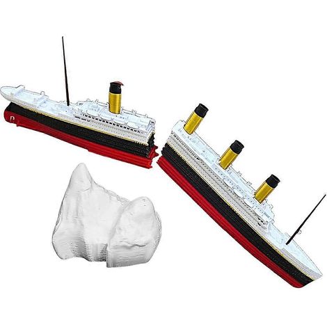 Jouet de bain et de piscine Titanic réaliste et démontable, modèle Titanic, bateau Titanic cassable historiquement fidèle. (1/5)