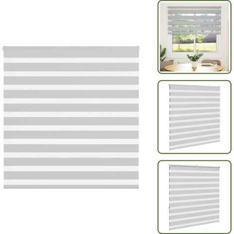 vidaXL Store zèbre gris clair largeur du tissu 140,9 cm polyester (1/5)