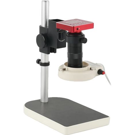 Microscopio digitale, risoluzione 1080P, zoom 100X, set rosso B da 37 MP (1/2)
