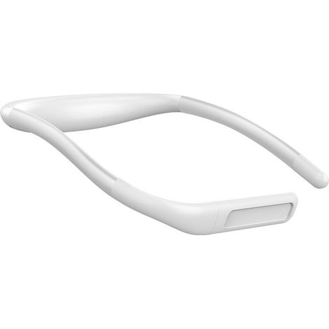 Liseuse tour de cou avec bras pliable pour lire, marcher, tricoter, réparer,blanc (1/4)