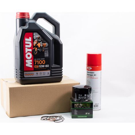 Kit Entretien Vidange Standard pour MOTO GUZZI CALIFORNIA 1400 de 2013 à 2020 - MOTUL 7100 10W60 4L
