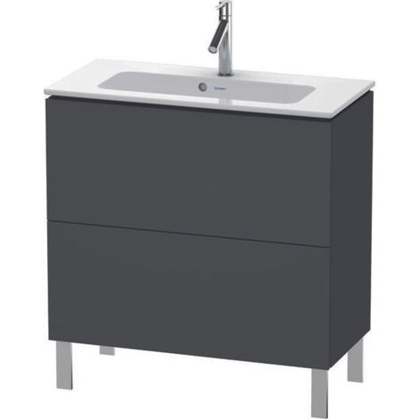 Duravit L-CUBE mueble bajo lavabo compacto 704x820x391mm grafito mate (1/5)