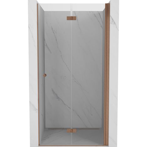 Mexen Mist-F Falttür für die Dusche rechts 95 cm, transparent, gebürstetes Kupfer - 8A6-095-000-65-00-P