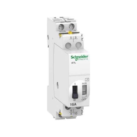 Schneider A9C32316 Extensión para interruptor remoto iETL - 16 A - 1 NA/NC + 1 NA - 130 VCA 48 VCC 50/60 Hz