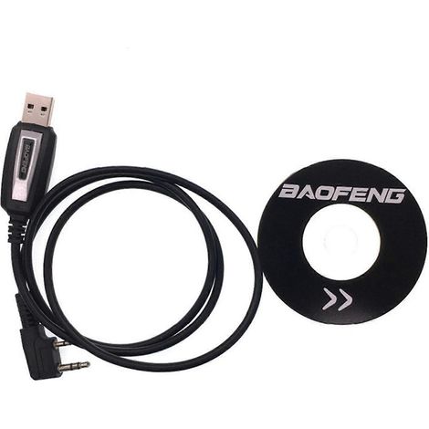 Câble de programmation USB pour talkie-walkie BaoFeng UV5R/888s, connecteur K-AquaForge (1/4)