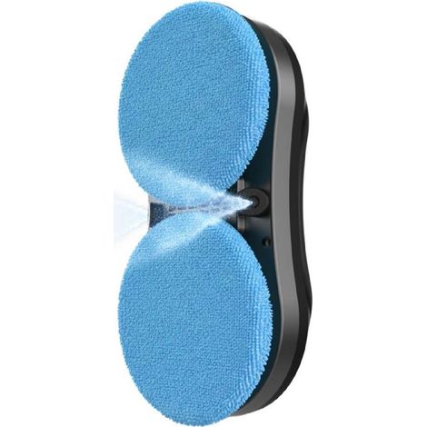 Cecotec Robot Lave-vitres avec App et Télécommande Conga Windroid W10 DoubleSpray. Pulvérise, Nettoie et Sèche, 2 Serpillières (1/5)