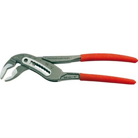 Pinza llave sueca de cremallera Rogrip M, cabeza pulido, Asas de tubo de plástico, Largo : 175 mm (1/3)