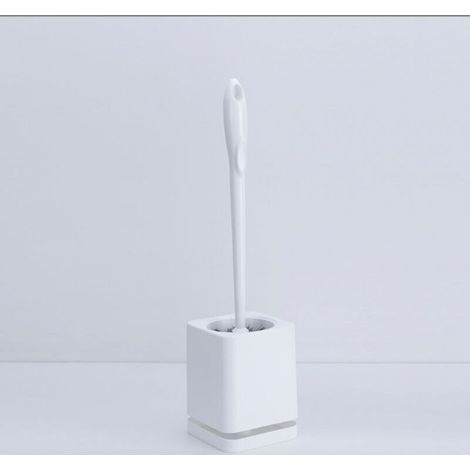 Ensemble de brosses de toilette murales sans angles morts, blanches (1/5)