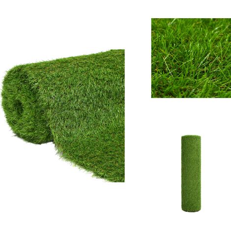 The Living Store Gazon artificiel 1x15 m/40 mm Vert - Pelouse artificielle (1/3)