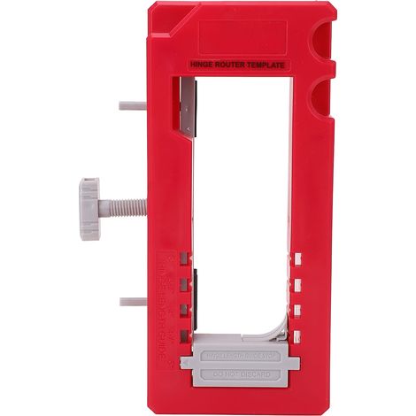 Gabarit de fraisage pour charnières de porte, en plastique, réglable, pour trous de serrure de porte, gabarit de mortaisage pour charnières de 3 à 5 pouces de longueur et de 1/4 à 5/8 pouce d'épaisseu (1/5)