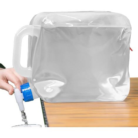 Water Storage Bladder, Portable Water Container, Foldable Large Capacity Jug, Sturdy and Leakproof Design, for Camping, Hiking, Travel, Preppers, Outdoor Activities, Home 15l (1/5)
