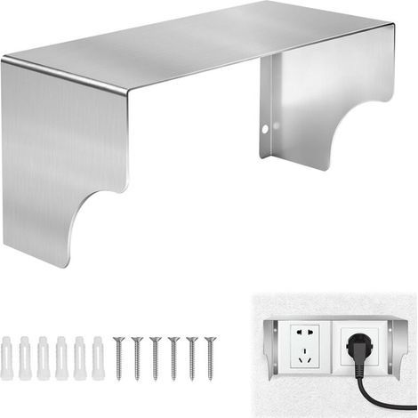 Protection Sonnette Exterieur Pluie pour Sonnette sans Fil Extérieur, Protection pour Prise Etanche Exterieure en Acier Inoxydable 245x118x120mm, Cache Prise Murale Anti-Éclaboussures (1/5)