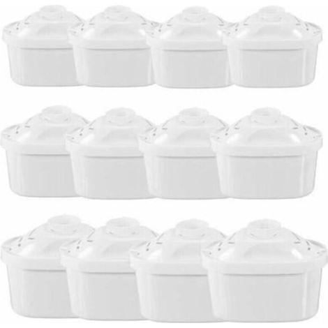 [JAMAIS UTILISÉ] Cartouche Filtrante pour Carafe Pack 12 Filtres à eau Universel pour Brita Maxtra Carafe Filtrante Bouilloire-- (1/4)