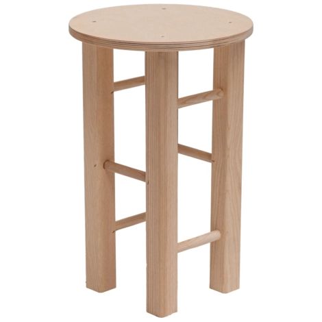 sgabello toby in faggio naturale, h45 cm (1/2)